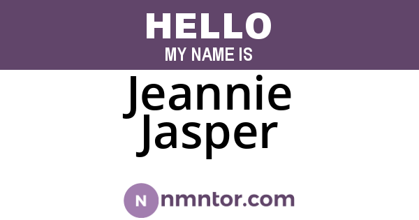 Jeannie Jasper