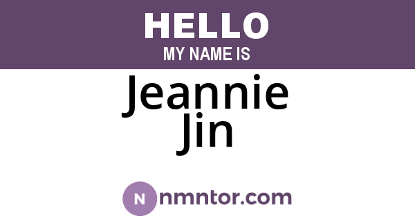 Jeannie Jin