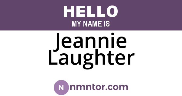 Jeannie Laughter