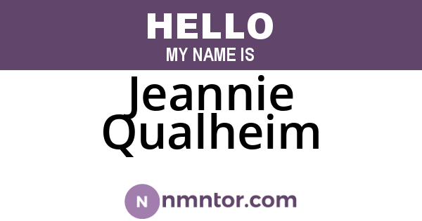 Jeannie Qualheim