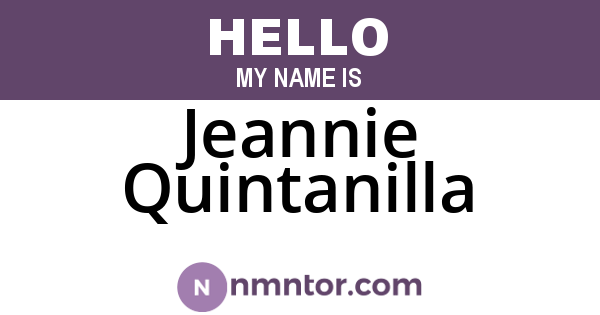 Jeannie Quintanilla