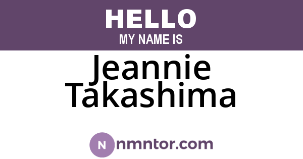 Jeannie Takashima