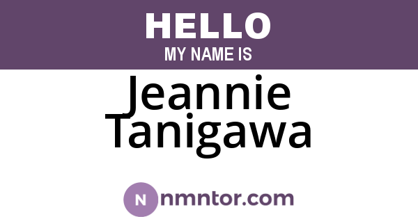 Jeannie Tanigawa