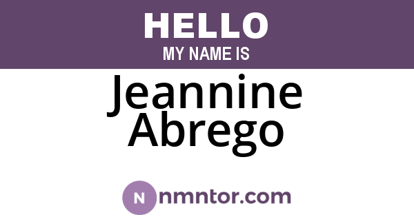 Jeannine Abrego