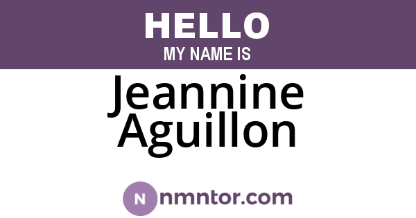 Jeannine Aguillon
