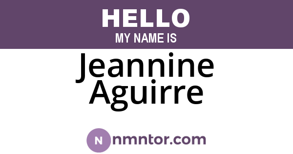 Jeannine Aguirre