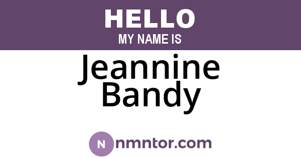 Jeannine Bandy