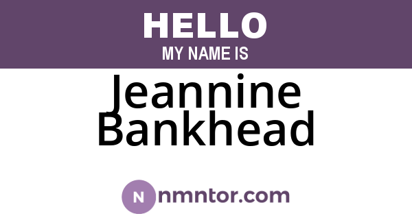 Jeannine Bankhead