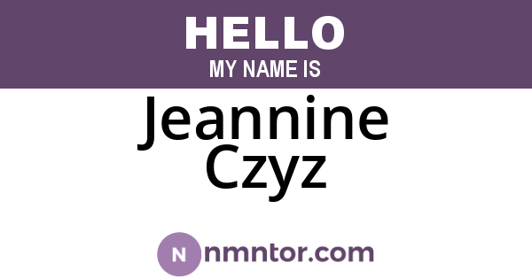 Jeannine Czyz
