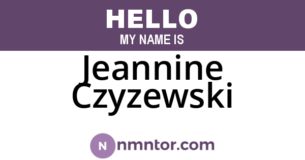 Jeannine Czyzewski