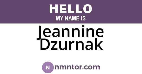 Jeannine Dzurnak