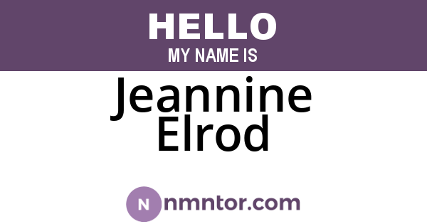 Jeannine Elrod
