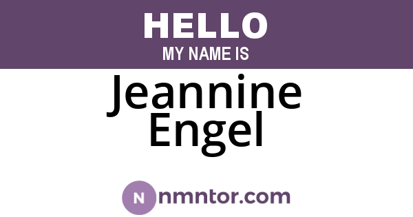 Jeannine Engel