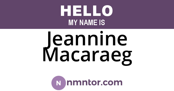 Jeannine Macaraeg