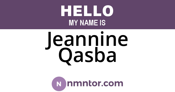 Jeannine Qasba