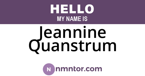 Jeannine Quanstrum