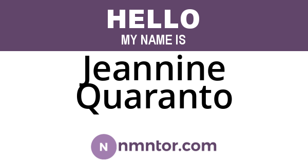 Jeannine Quaranto