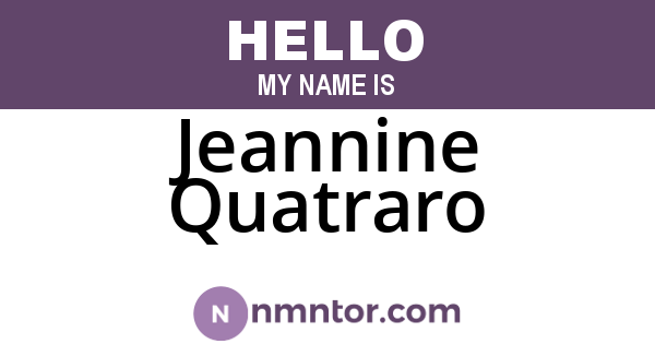 Jeannine Quatraro