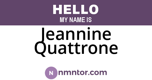 Jeannine Quattrone