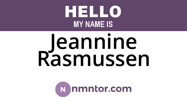 Jeannine Rasmussen