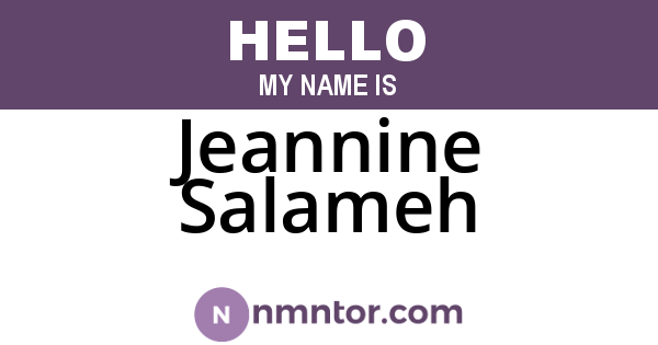 Jeannine Salameh