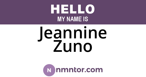 Jeannine Zuno