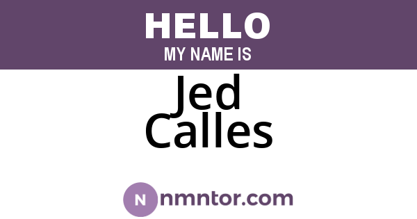 Jed Calles