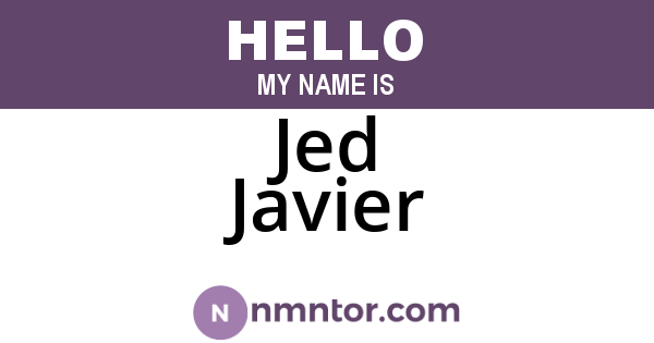 Jed Javier