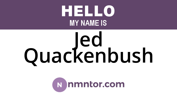 Jed Quackenbush