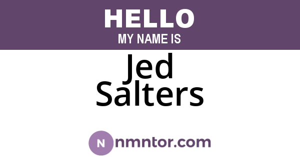 Jed Salters