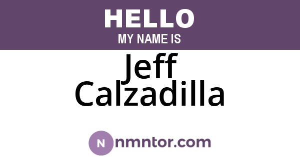 Jeff Calzadilla