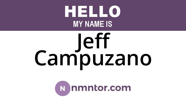 Jeff Campuzano