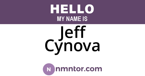 Jeff Cynova