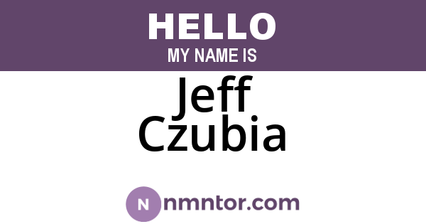 Jeff Czubia