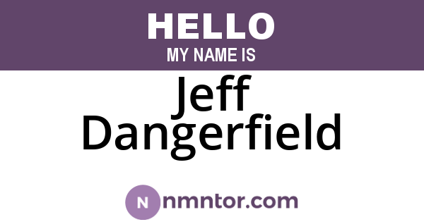 Jeff Dangerfield