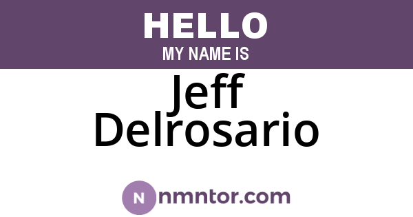 Jeff Delrosario