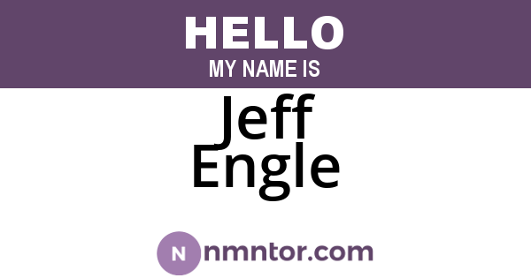 Jeff Engle