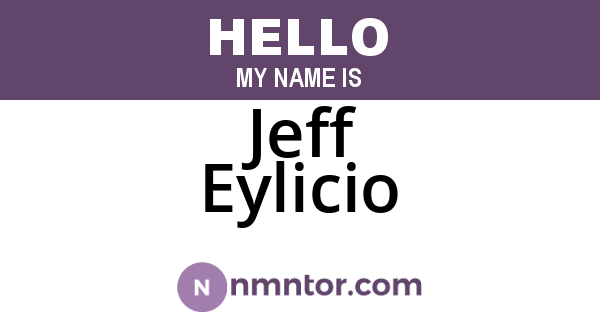 Jeff Eylicio