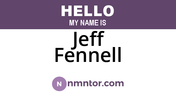 Jeff Fennell
