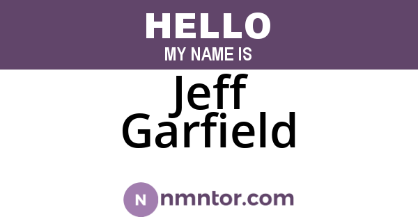 Jeff Garfield