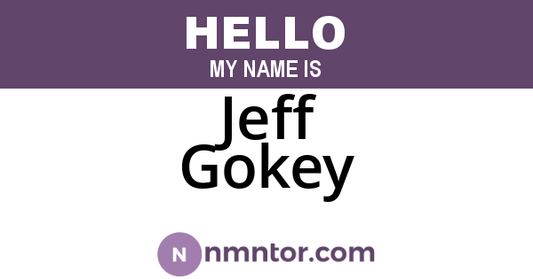 Jeff Gokey