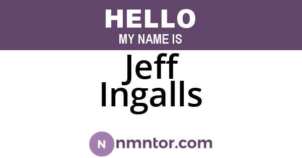 Jeff Ingalls