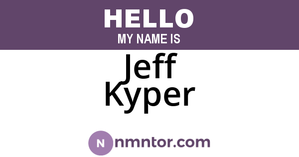 Jeff Kyper
