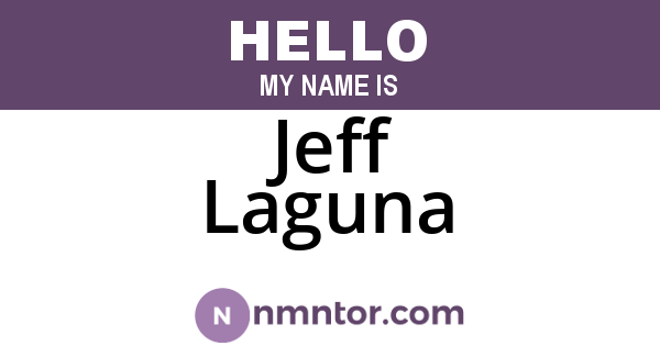 Jeff Laguna
