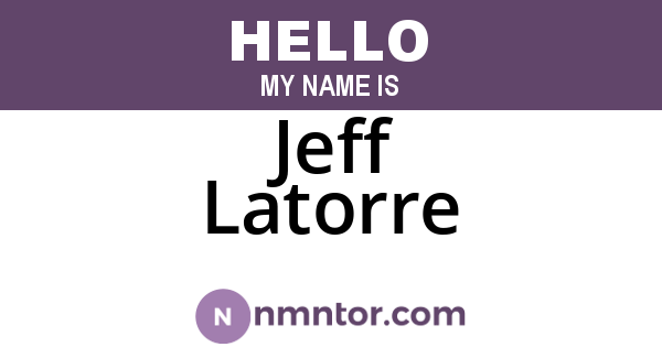 Jeff Latorre