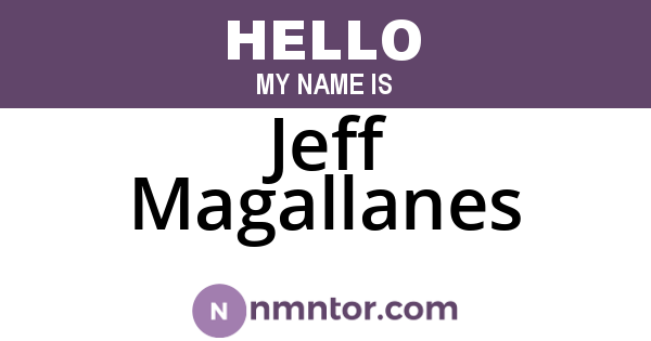 Jeff Magallanes
