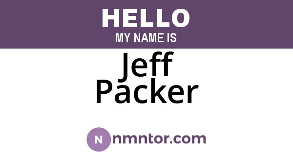 Jeff Packer