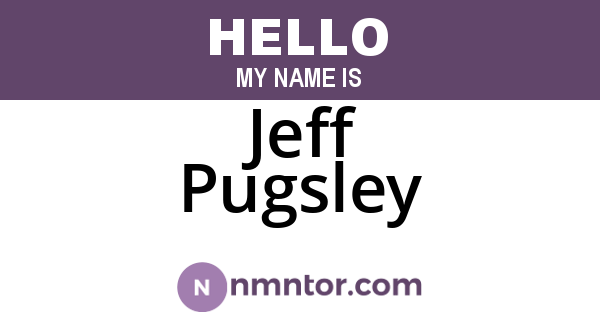 Jeff Pugsley