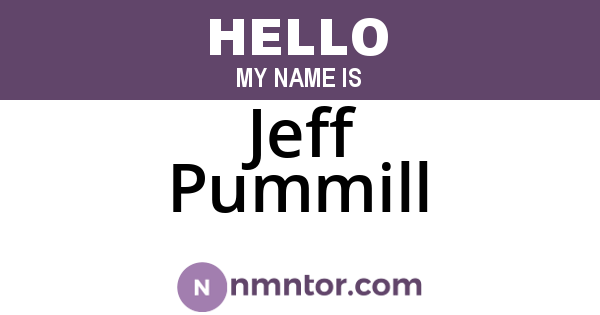 Jeff Pummill