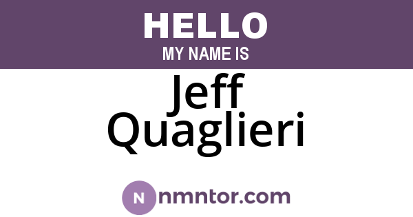 Jeff Quaglieri